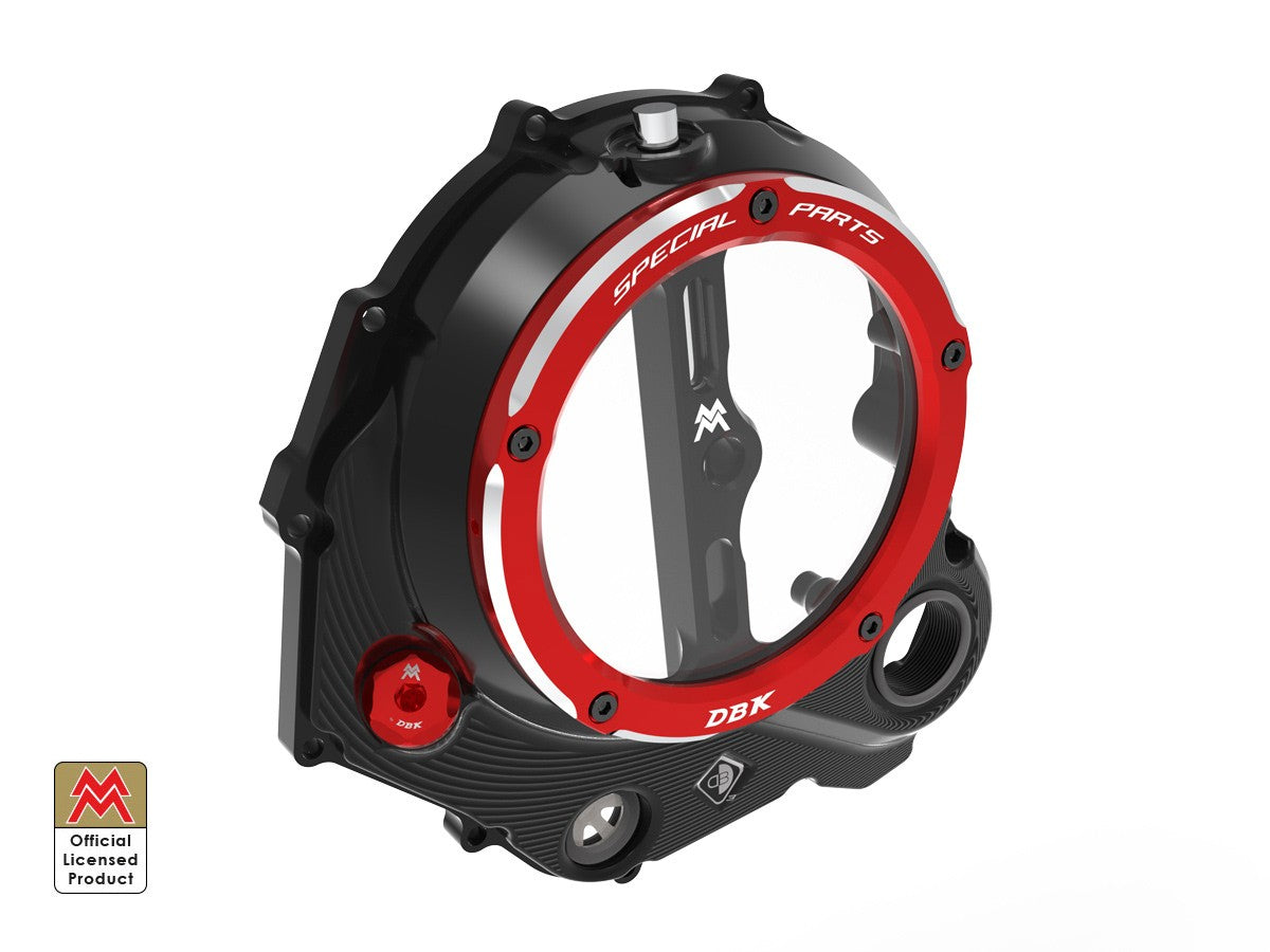 Ducabike DBK Clear Clutch Cover 3D-EVO Moto Morini - BLACK-RED