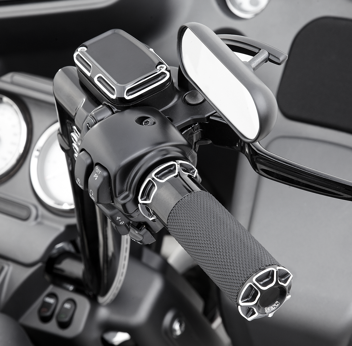 Arlen NESS Beveled Grips - Cable - Black