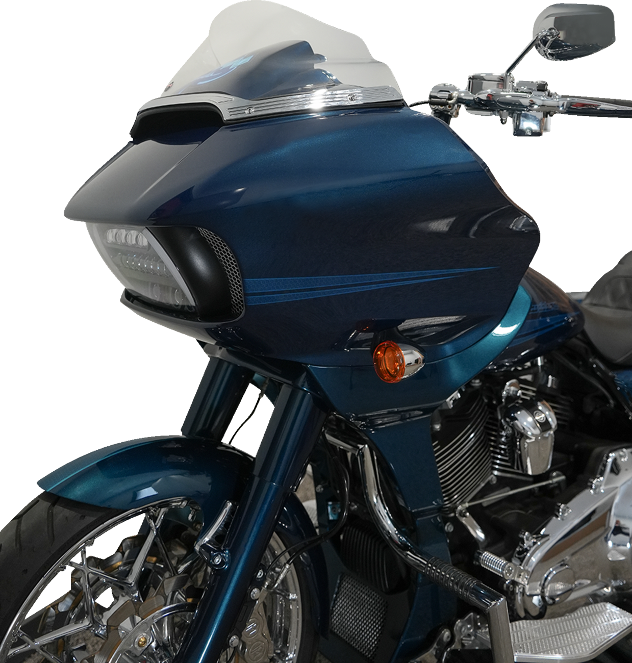Klock Werks Sport Flare® Windshield - 9" - Clear - '15-'25 FLTR