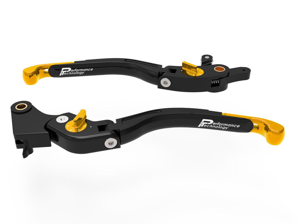 Ducabike DBK LEA19 BMW Brake / Clutch Adjustable Levers Eco GP 2 - BLACK-GOLD