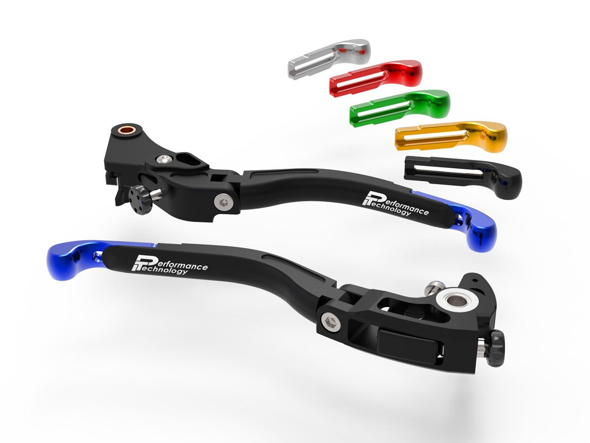 Ducabike DBK L18 Evo BMW Brake + Clutch Adjustable Levers - BLACK-RED