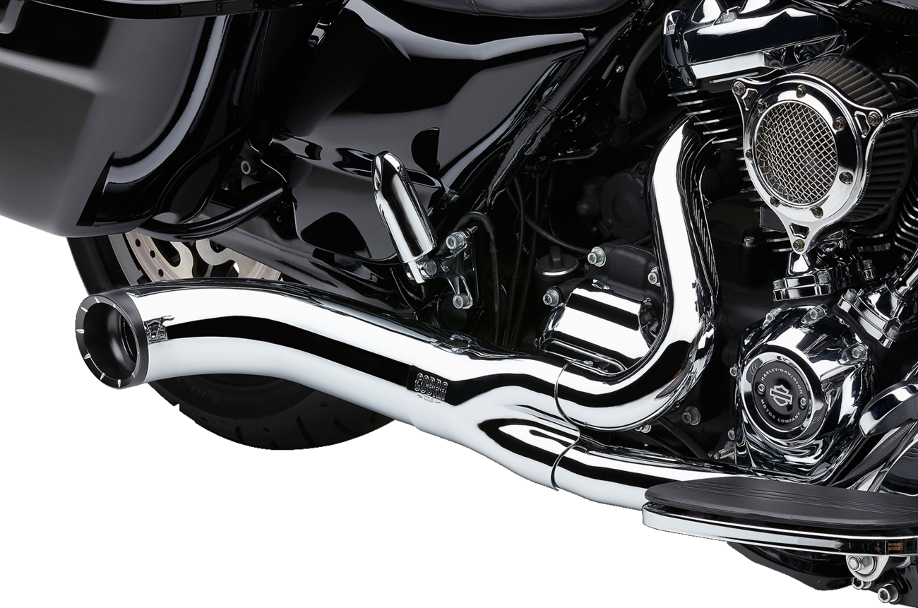 Cobra Turn Out 2-Into-1 Exhaust System - Chrome