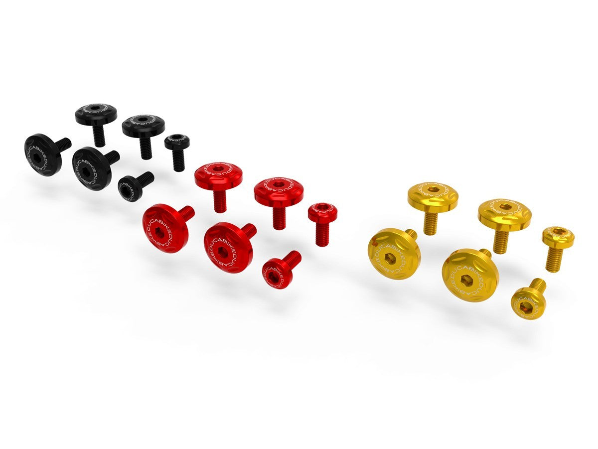 Ducabike DBK KVT03 MTSV4 Side Cover Screws Kit - RED