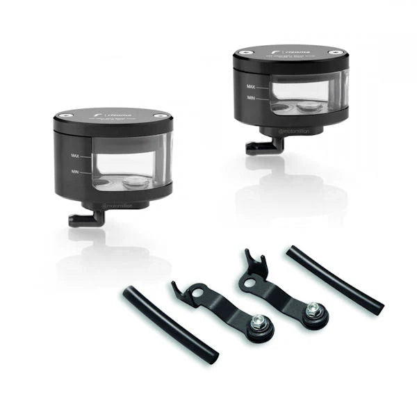 Rizoma Next Brake Clutch Reservoir Kit For Ducati Streetfighter V4 V4S - Black