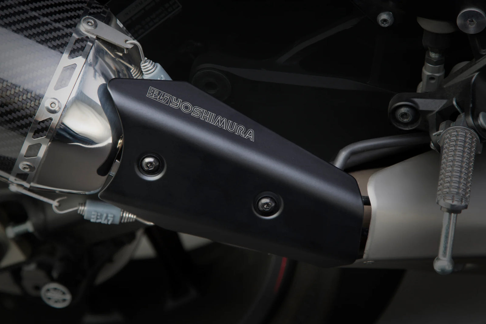 Yoshimura YZF-R1/M/S 15-19 ALPHA Stainless Slip-On Exhaust, W/ Stainless Muffler