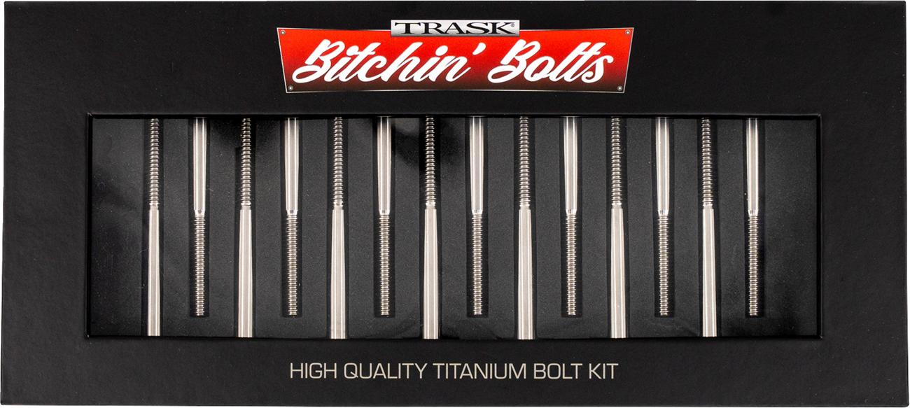 Trask Bitchin' Bolts Hardware Kit - Titanium - M8 - Crankcase
