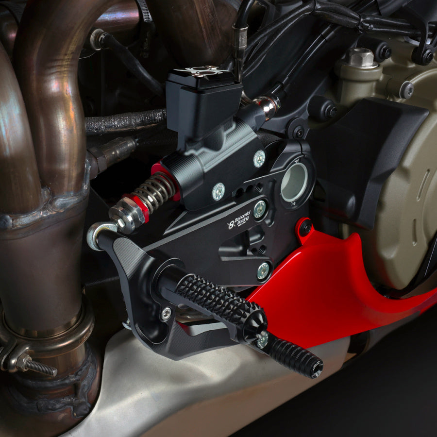 Bonamici Racing Adjustable Rearsets ”pista Evo Plus”- Ducati Panigale V4 - V4s- V4R (2018/2026)