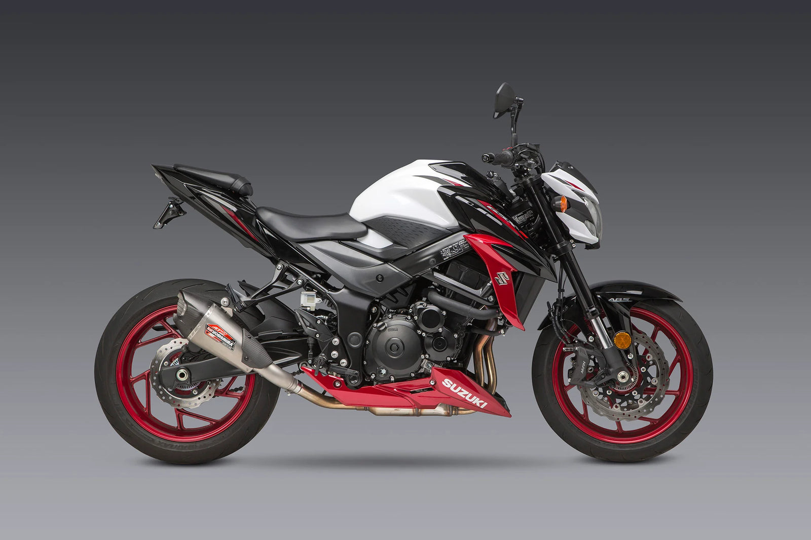 Yoshimura GSX-S750/Z 18-23 AT2 Stainless Slip-On Exhaust, W/ Stainless Muffler