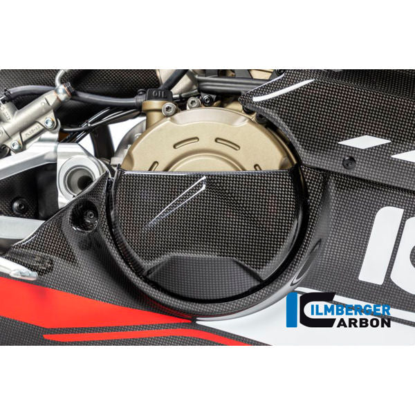 Ilmberger Carbon Fiber Clutch Cover For Ducati Panigale V4 V4S Speciale - Gloss
