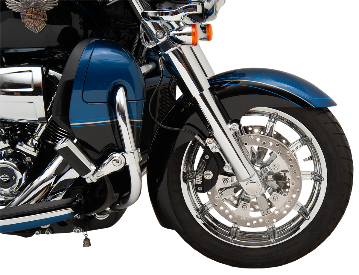 Klock Werks Axle Kit - Flush Mount - Front - Black W/Polished End Caps