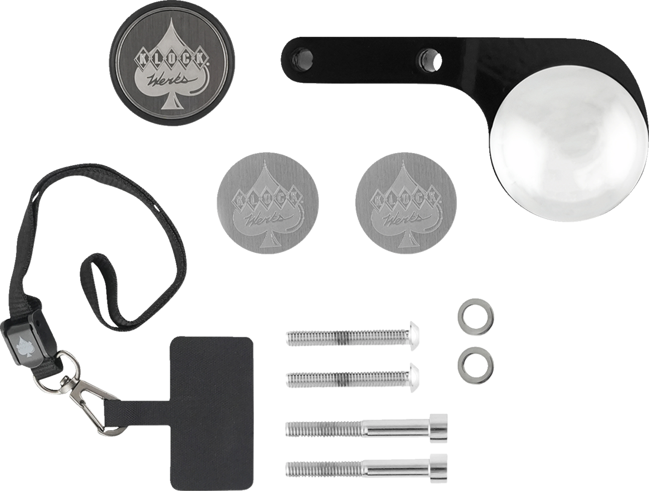 Klock Werks iOmount™ For Indian - Left Perch Mount - Black - Challenger/Pursuit