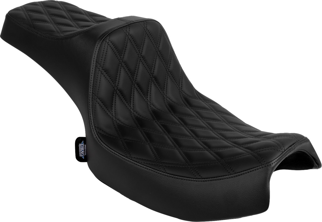 Drag Specialties Seats Predator III 2-Up Seat - Vinyl/Solar Leather - Double Diamond - Chieftain '25/Challenger '20-'25