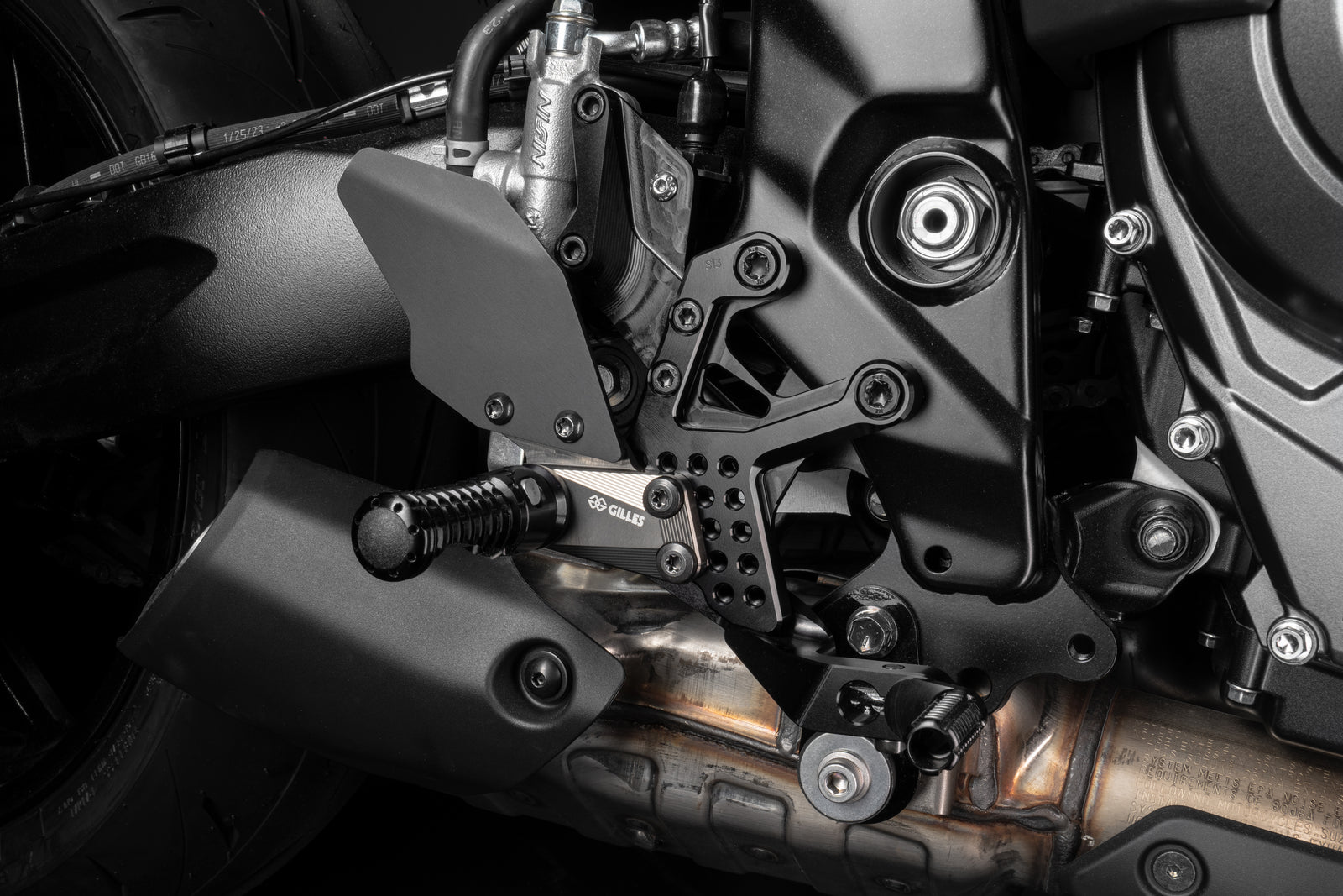 Gilles Tooling Footrest System AS31GT3 Black