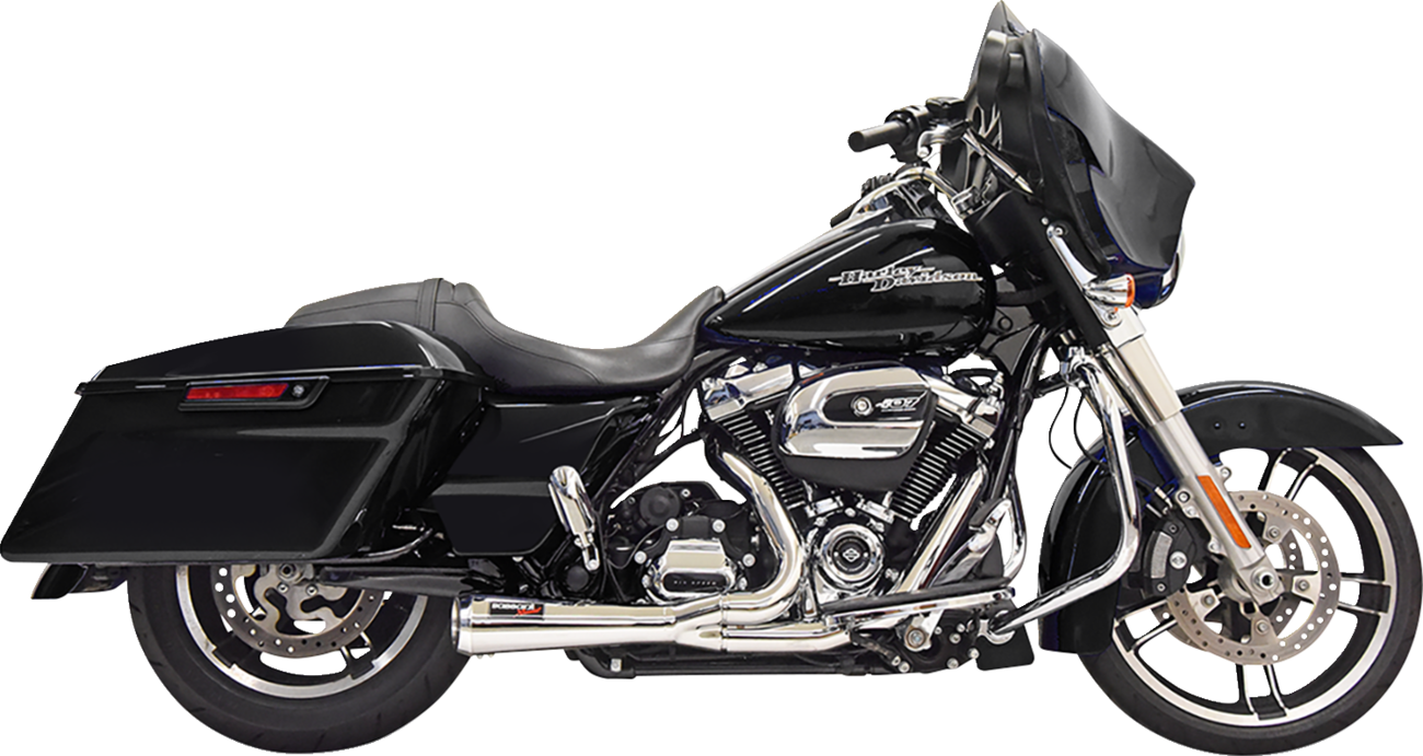 Bassani Xhaust Short 2:1 Exhaust For FL - Chrome