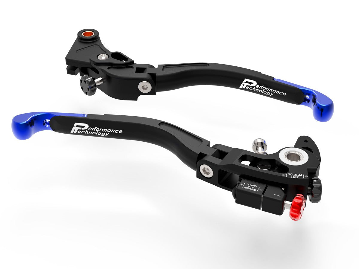 Ducabike DBK L19 Ultimate BMW Brake + Clutch Levers Double Adjustment - BLACK-BLUE
