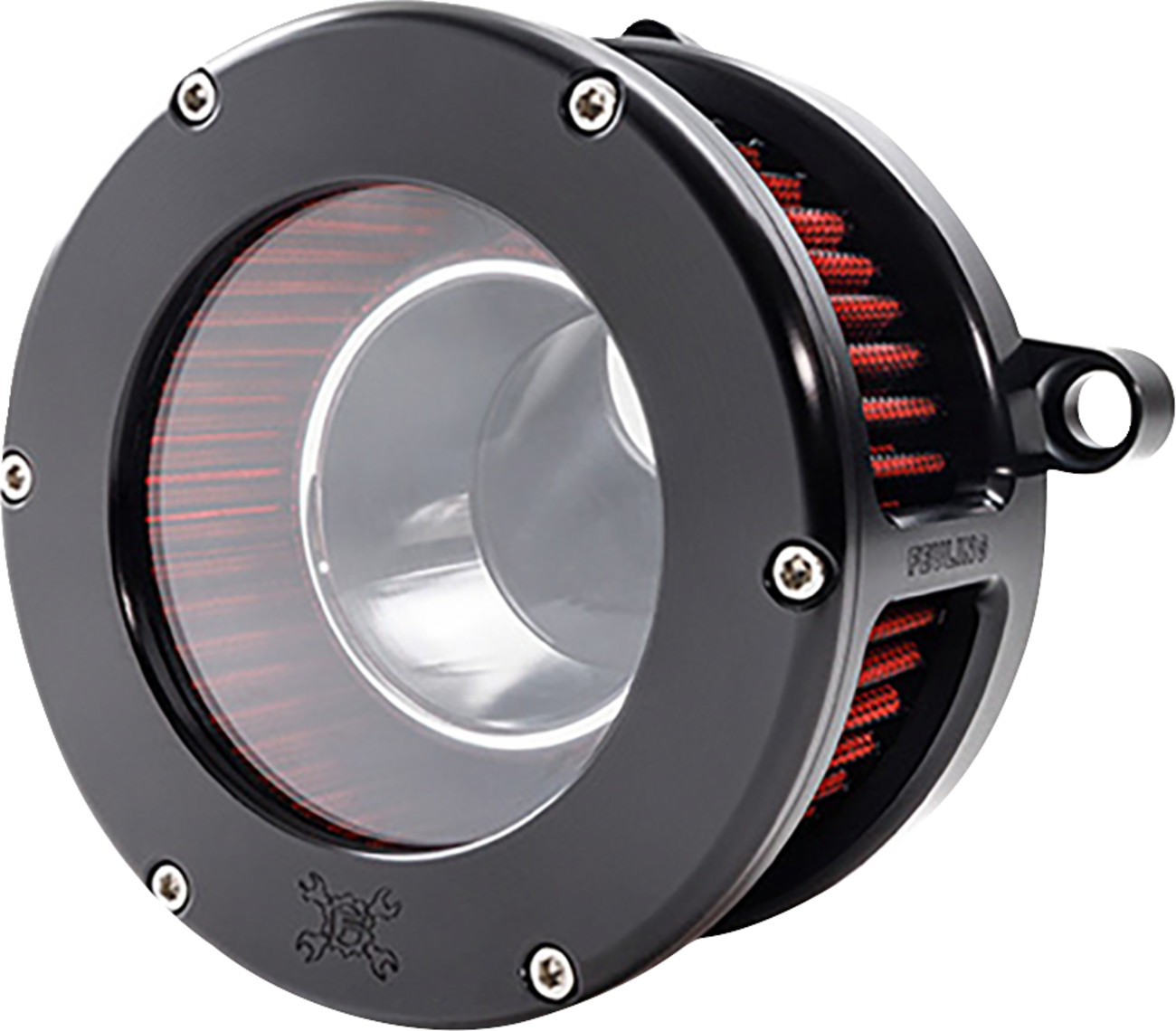 Feuling Parts BA Air Cleaner Kit - Black/Clear With Red Filter - M8