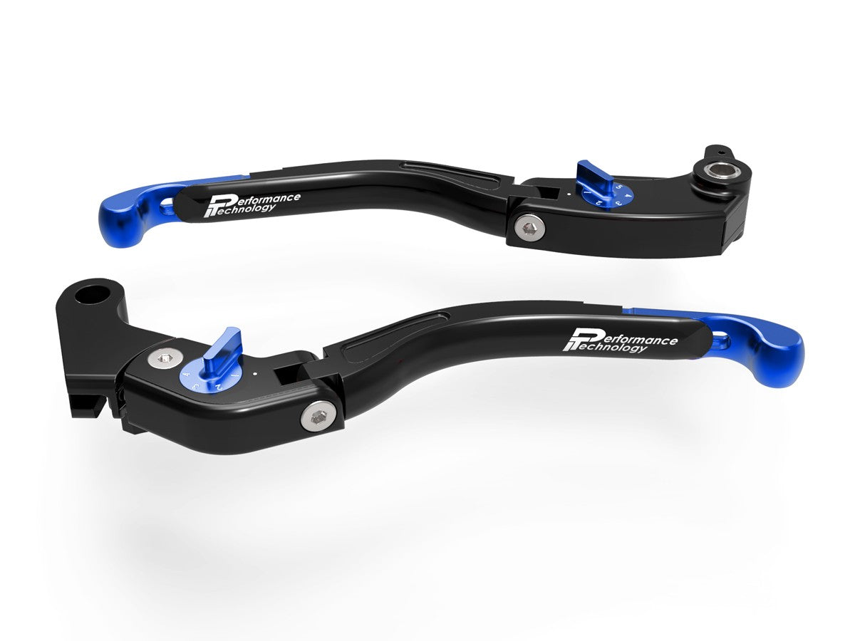 Ducabike DBK LEA11 Brake / Clutch Adjustable Levers Eco GP 2 - BLACK-BLUE