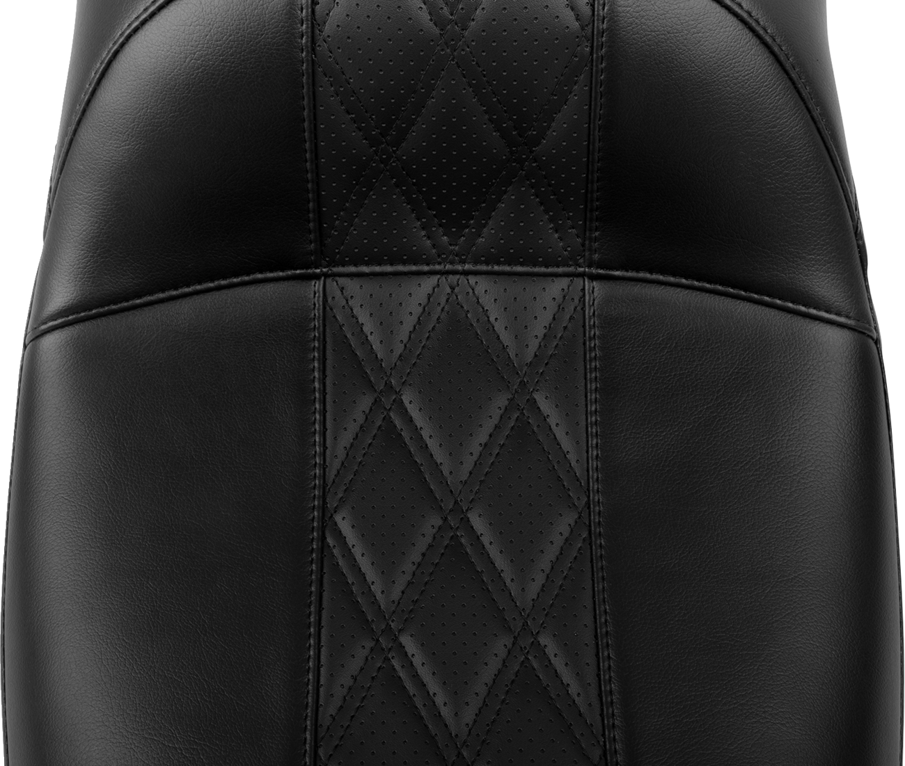 Le Pera Maverick Daddy Long Legs Seat - Without Backrest - Diamond Stitch - HR2 Inlay - FLH/FLT '23-'25
