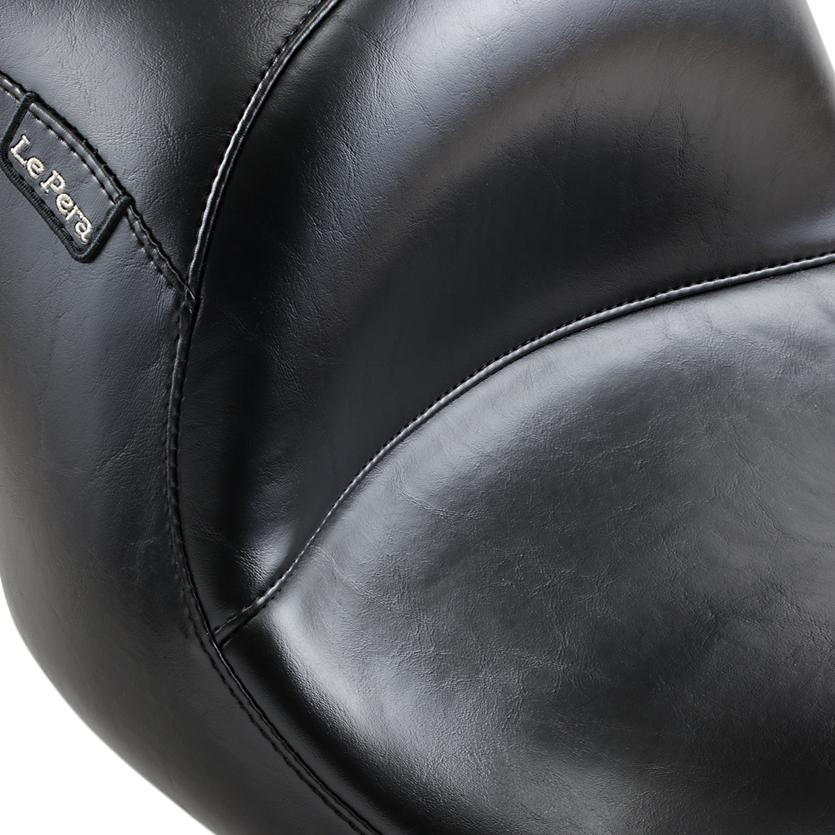 Le Pera Maverick Up-Front Seat - Without Backrest - Smooth - Black - FL '08-'23