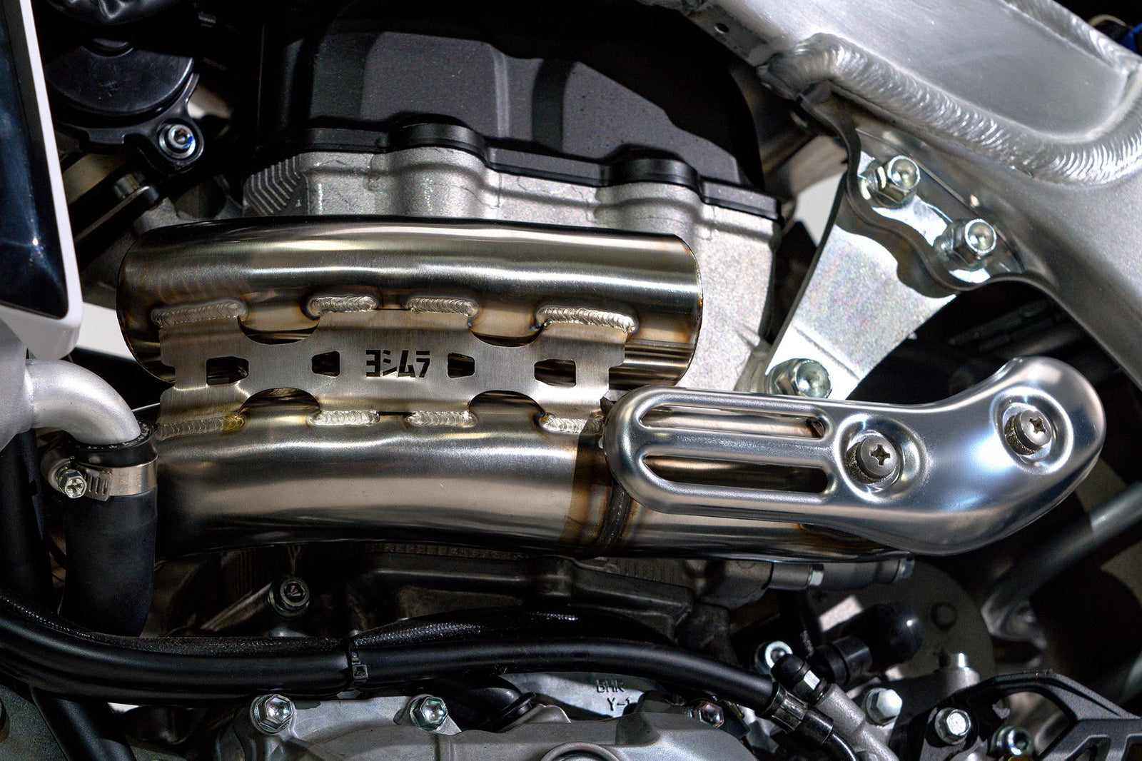 Yoshimura YZ450F 2026 RS-12 Stainless Titanium Full Exhaust, W/ Aluminum Muffler