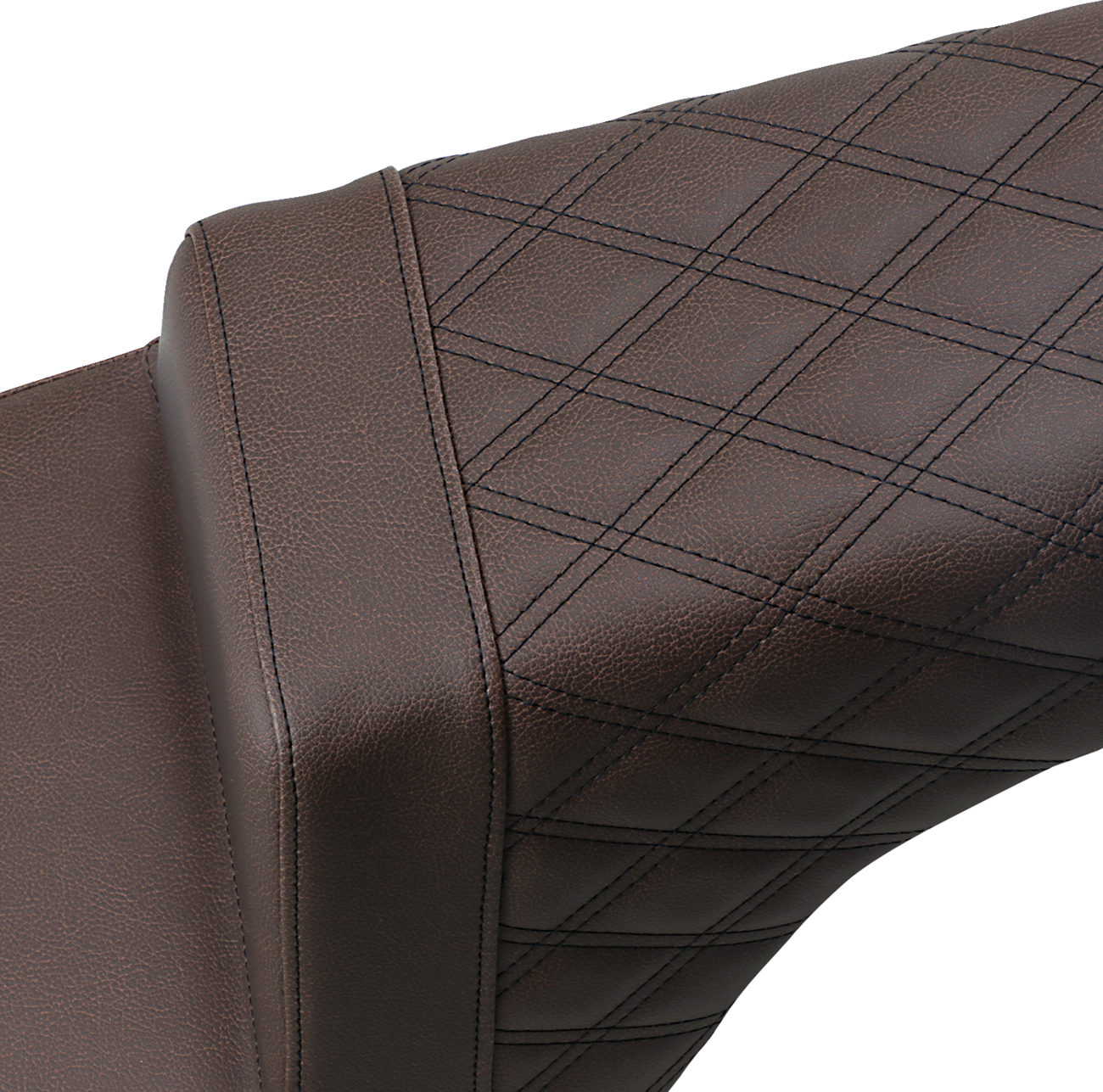 Saddlemen Step-Up Seat - Front Smooth/Rear Lattice Stitch - Brown - Indian