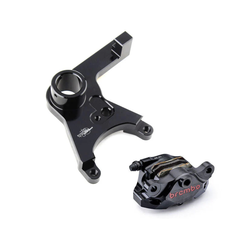 TWM Brembo P2 34 CNC Rear Caliper Conversion Kit For BMW S1000RR K67 - ABS Delete / Anodized Black