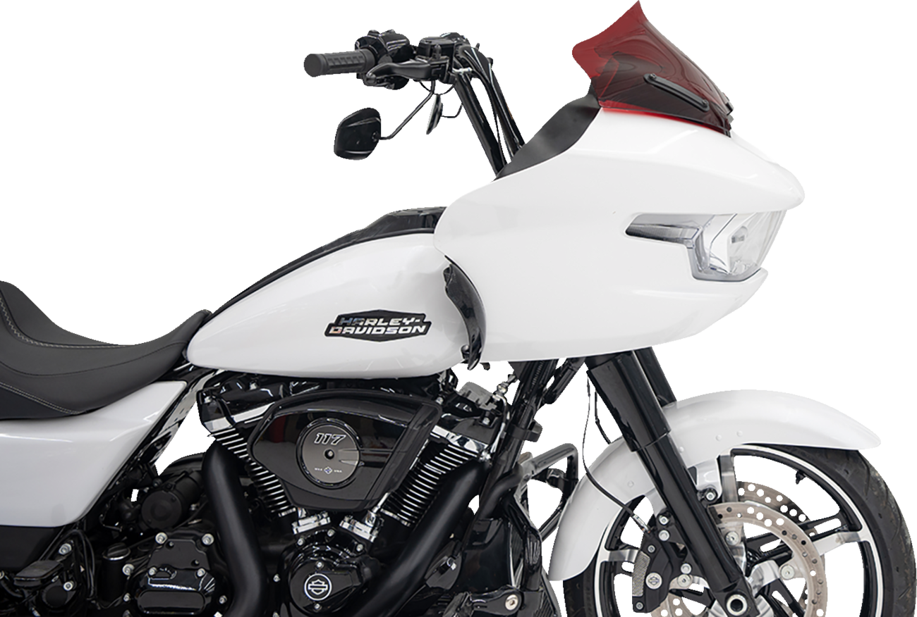 Klock Werks Kolor Flare® Windshield - 10" - Red - '23-'25 FLTRX