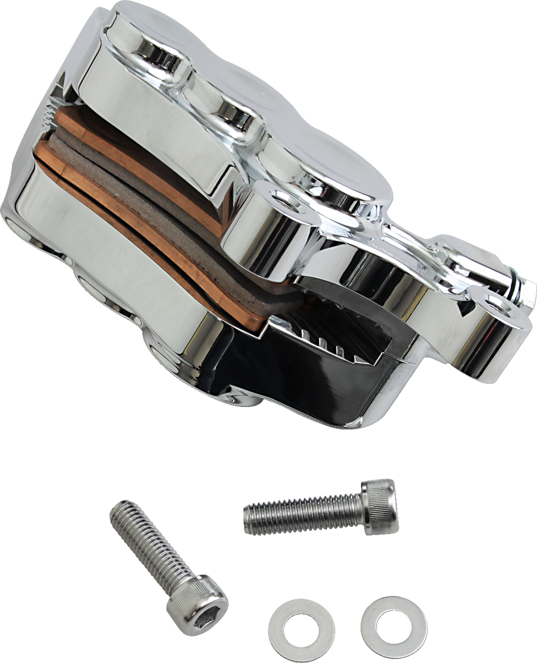 Arlen NESS 6-Piston Caliper - Front Right - Chrome - 11.8"