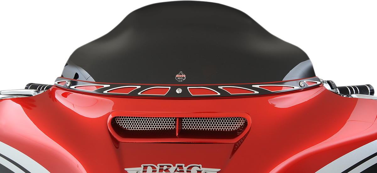 Klock Werks Fairing Vent Screen - Round - Chrome - FLHT/FLHX