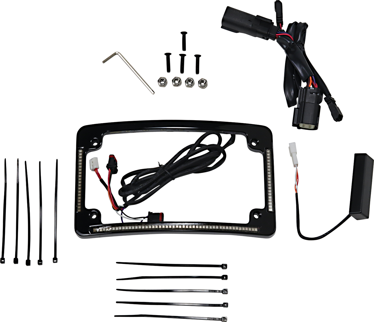 Custom Dynamics Radius License Plate Frame - Black