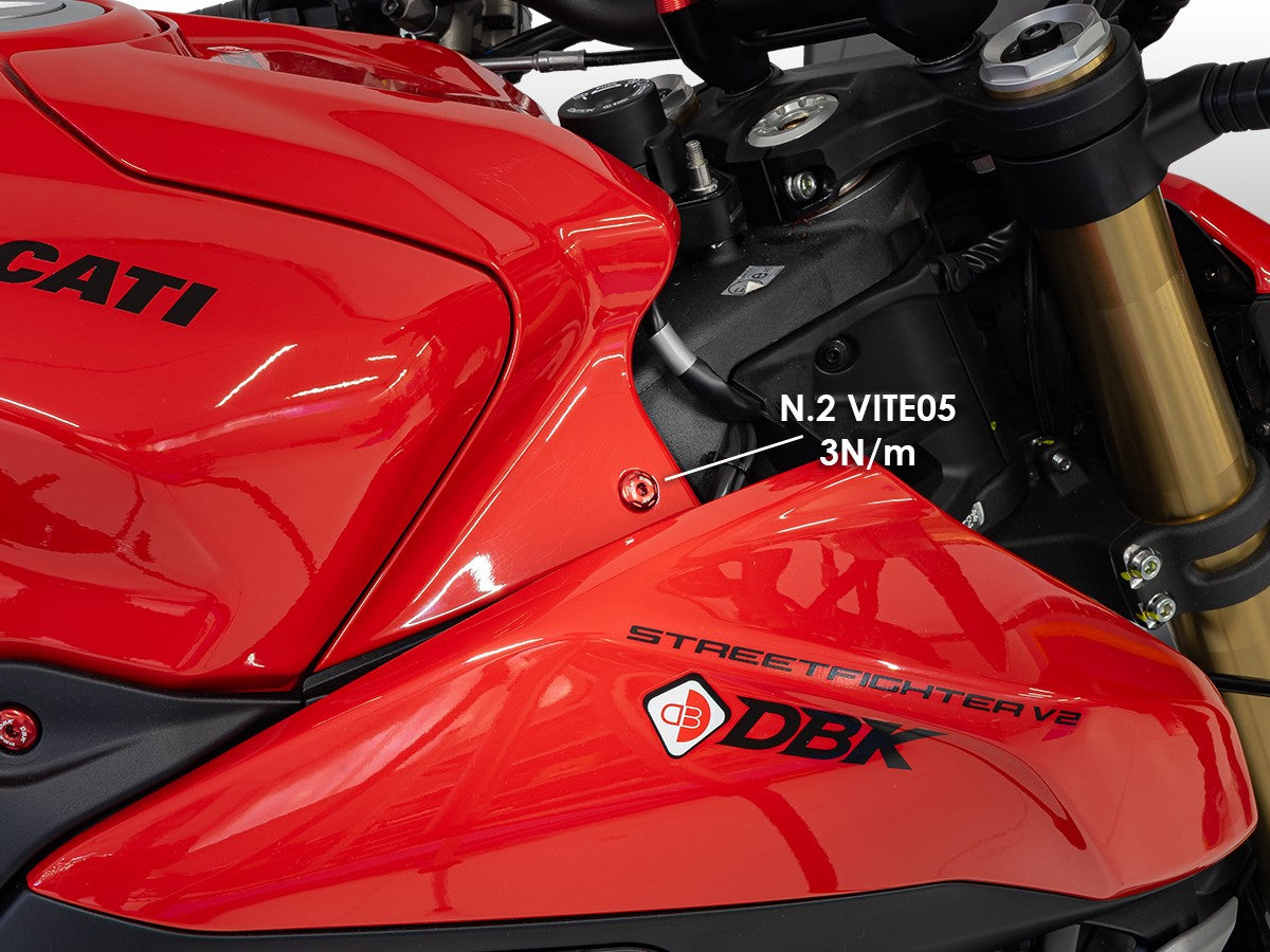 Ducabike DBK KVT107 PANIGALE/SF V2 MY25 Tank Cover Screws Kit
