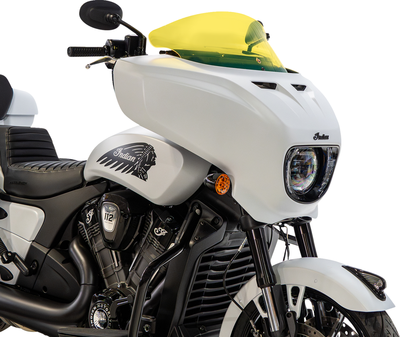 Klock Werks Windshield - 9" - Yellow Ice - Chieftain PowerPlus/Roadmaster PowerPlus