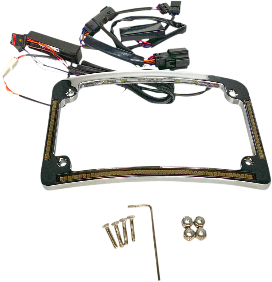 Custom Dynamics Radius License Plate Frame - Chrome