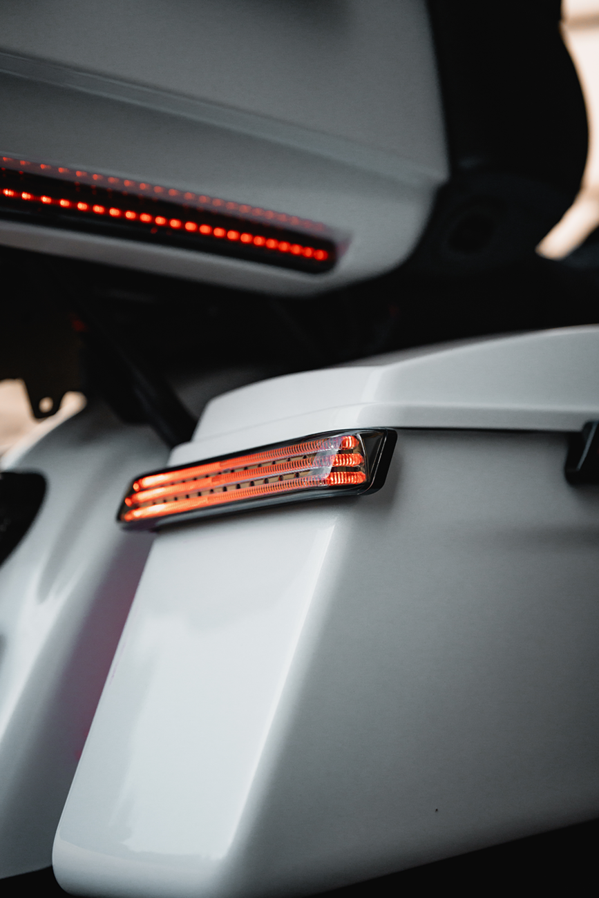 Custom Dynamics Saddlebag Lights - BCM - Black/Red