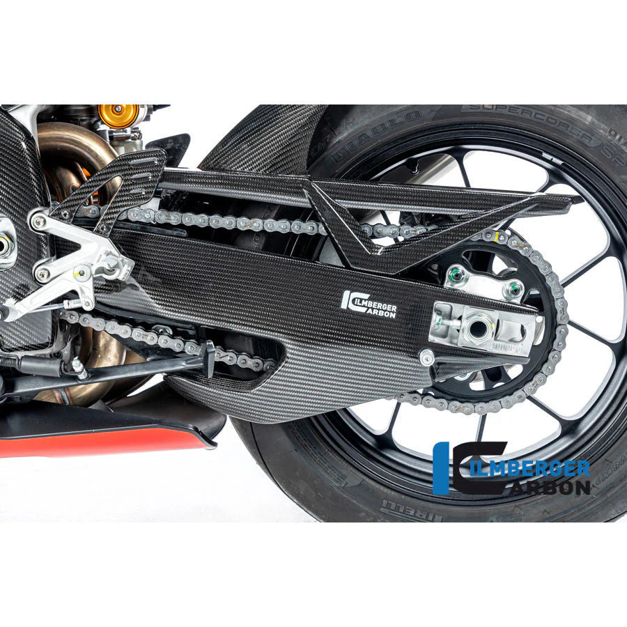 Ilmberger Carbon Fiber Swingarm Cover Set For Aprilia Tuono V4 1100 Factory