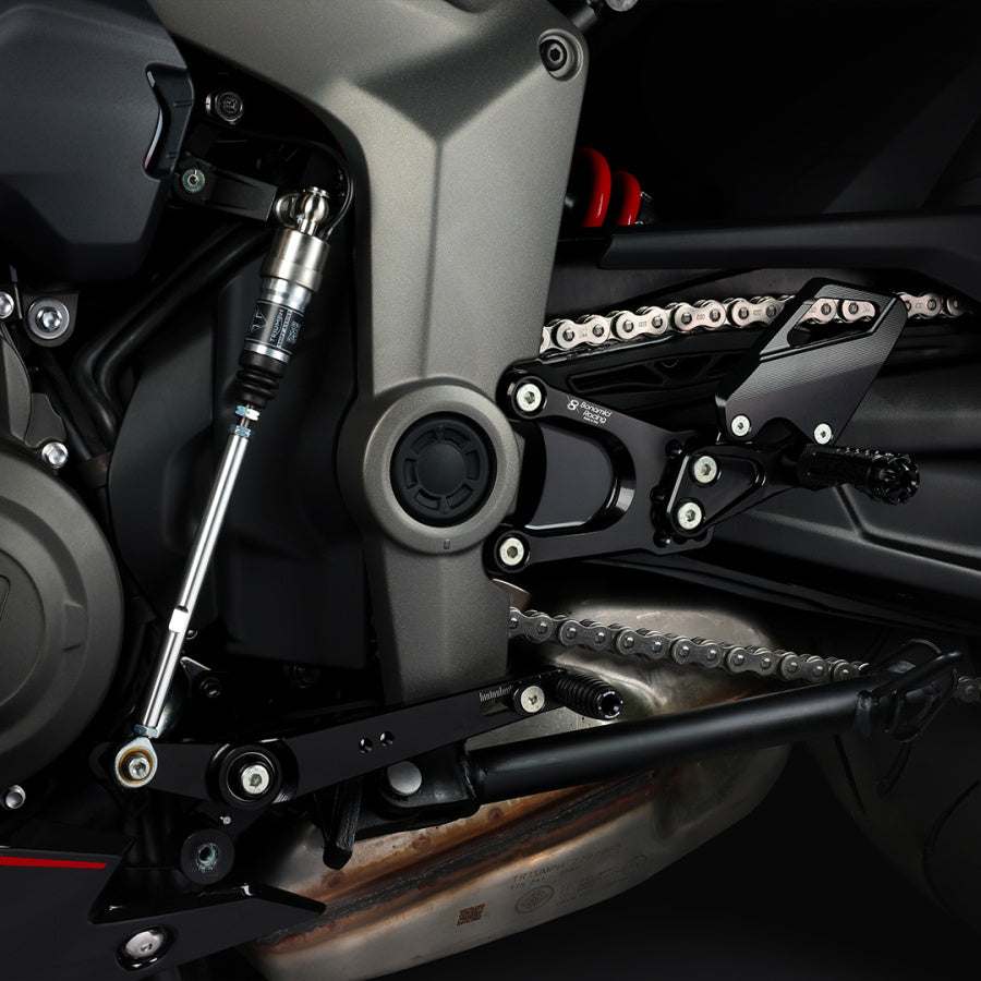 Bonamici Racing Adjustable Rearsets - Triumph Daytona 660