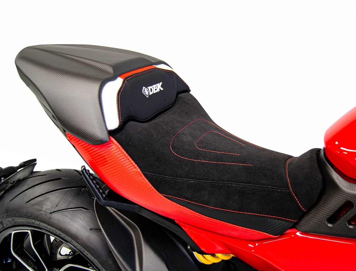 Ducabike DBK CRB74O Diavel V4 Matt Carbon Passenger Seat Cover