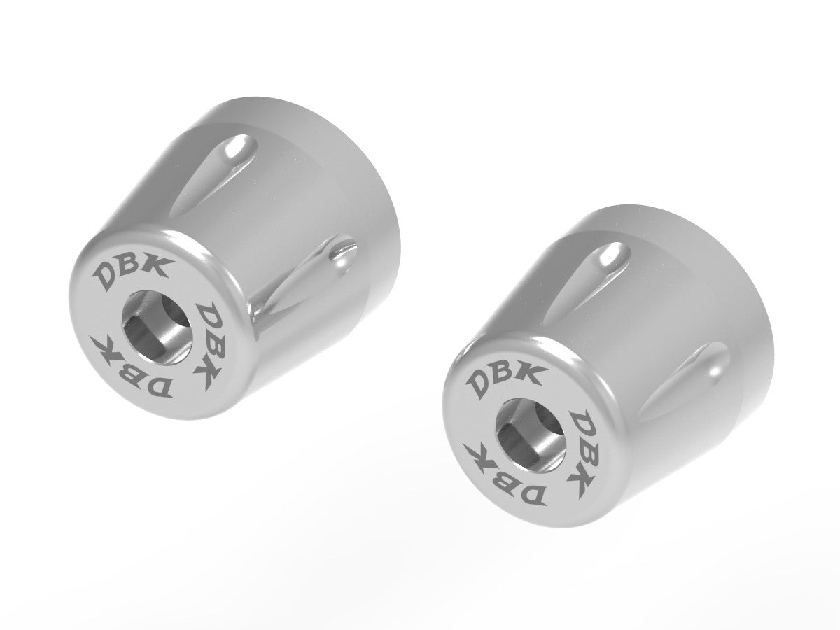 Ducabike DBK CM13 Handlebar Caps - Silver