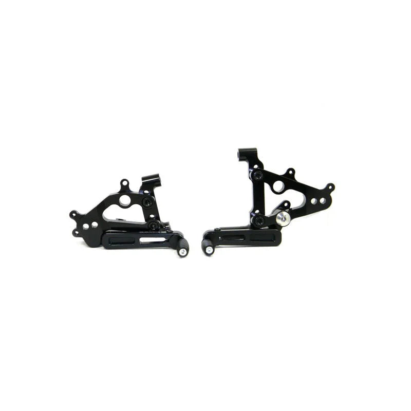 Ducabike DBK Adjustable Minimalist Rearsets For Ducati Panigale V2 - Yes / Black-Black