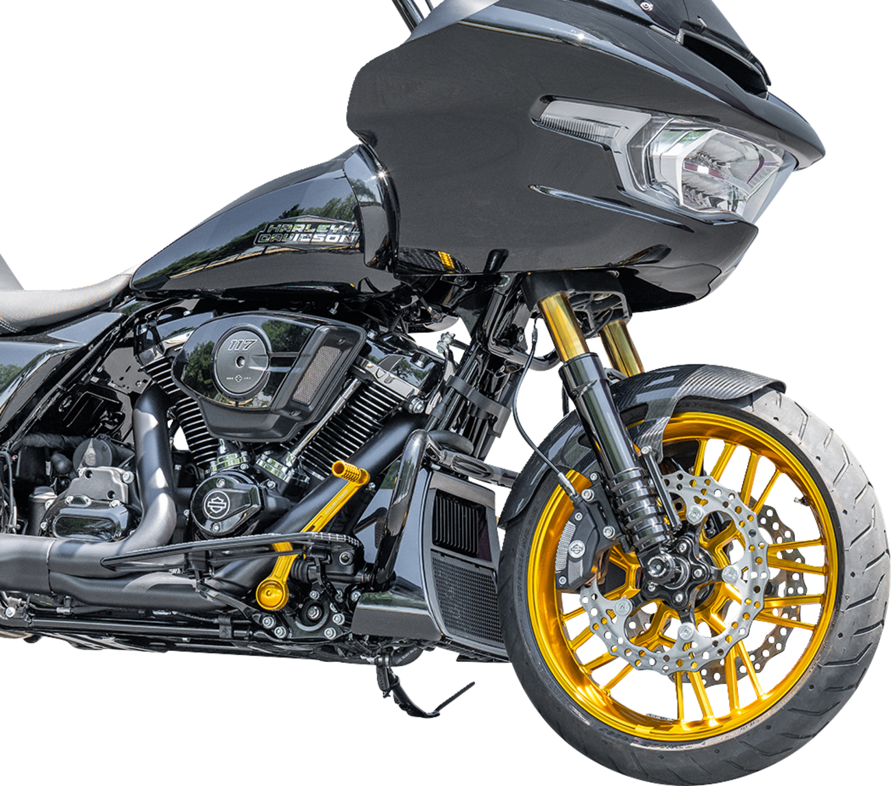 Arlen NESS Front Fender - Cafe - 19" - Carbon Fiber - FLT '24-'25