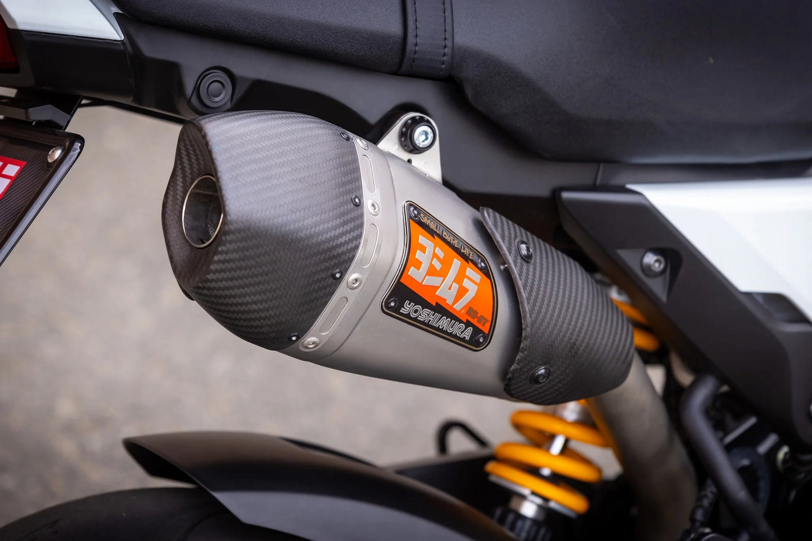 Yoshimura GROM 2022-26 RS-9T Stainless High Mount Full Exhaust, W/ Stainless Muffler
