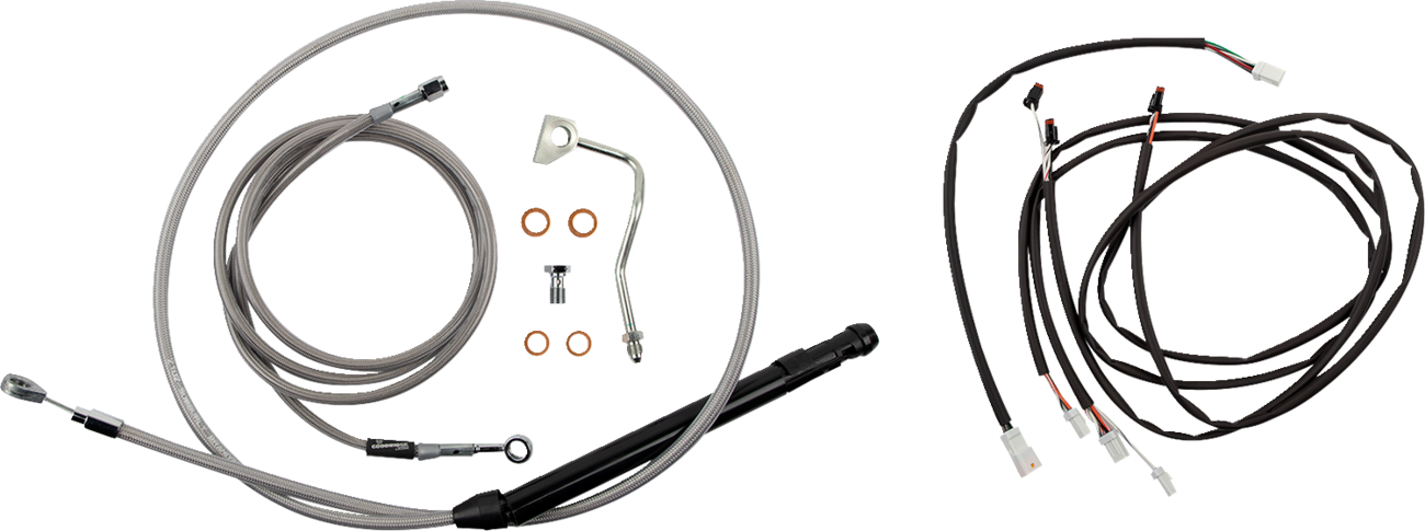 Burly Brand Touring Model Control Kit - Gorilla Ape Hanger - 16" - Stainless Steel