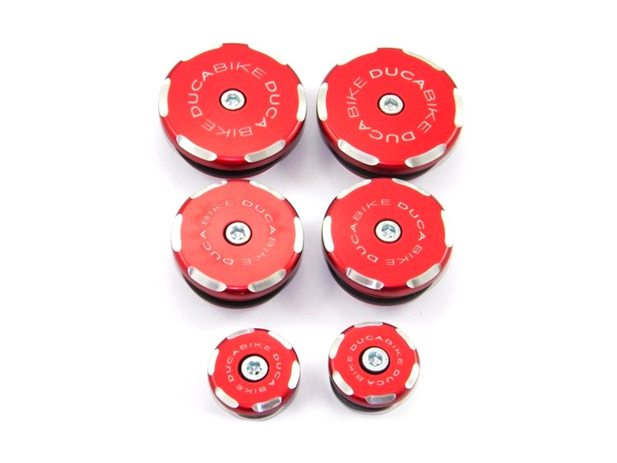 Ducabike DBK TTMTS1200 Kit Frame Plugs - RED