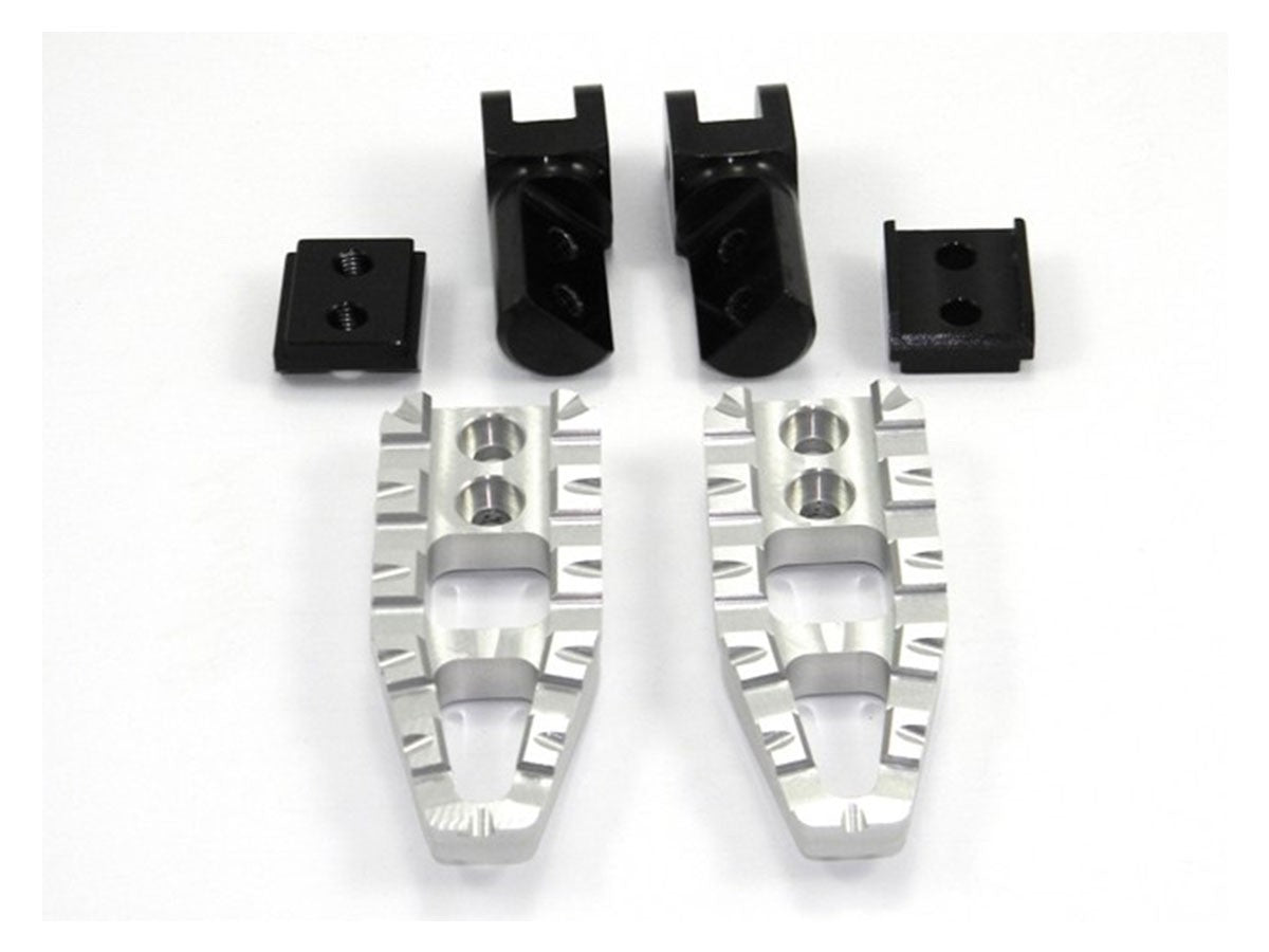 Ducabike DBK PPDV01 Adjustable Rearsets - SILVER