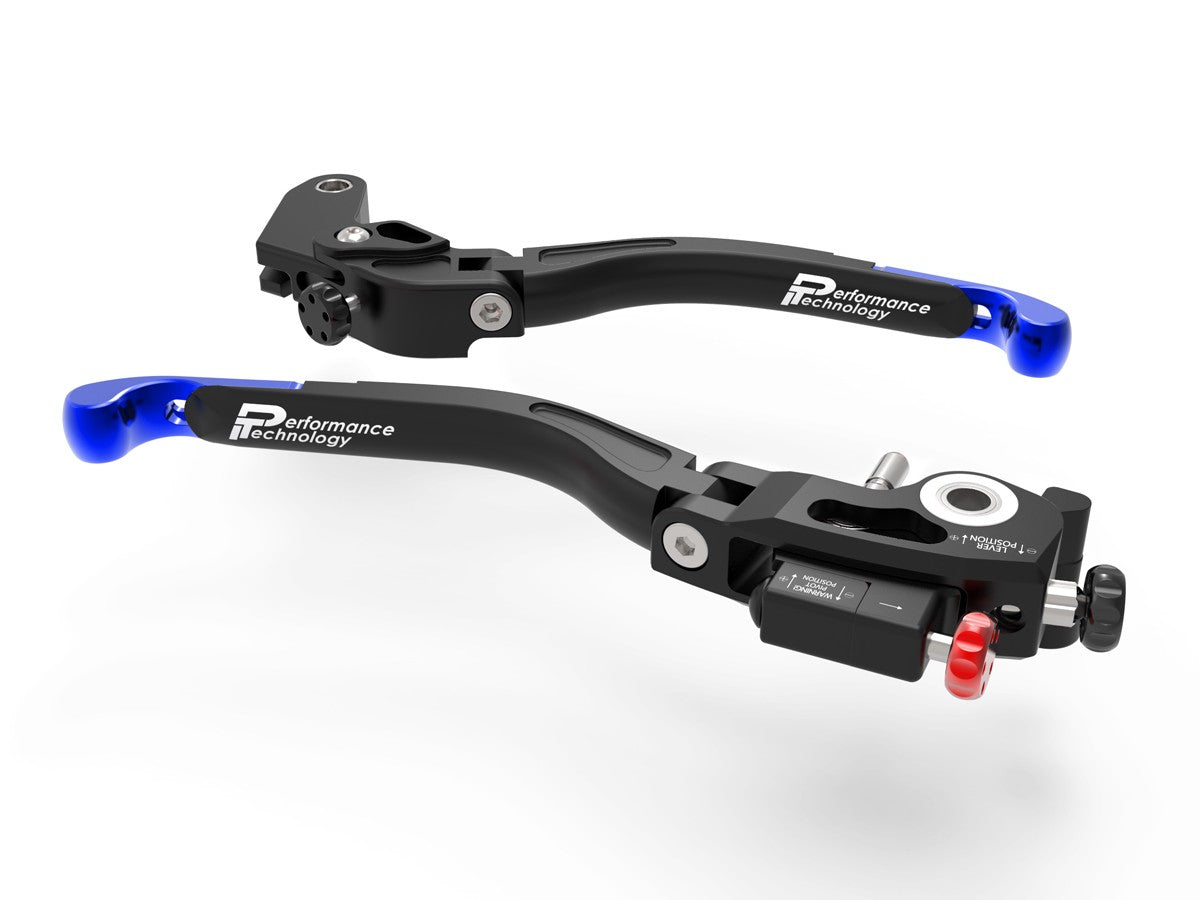 Ducabike DBK L21 Ultimate Honda Brake + Clutch Levers Double Adjustment - BLACK-BLUE