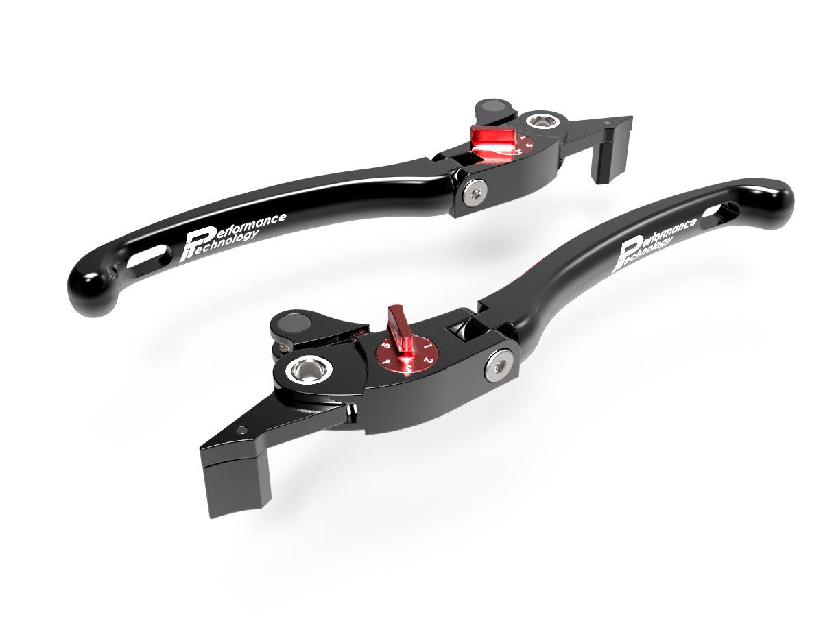 Ducabike DBK LE07 Brake / Clutch Adjustable Levers Eco GP 1 - BLACK-RED