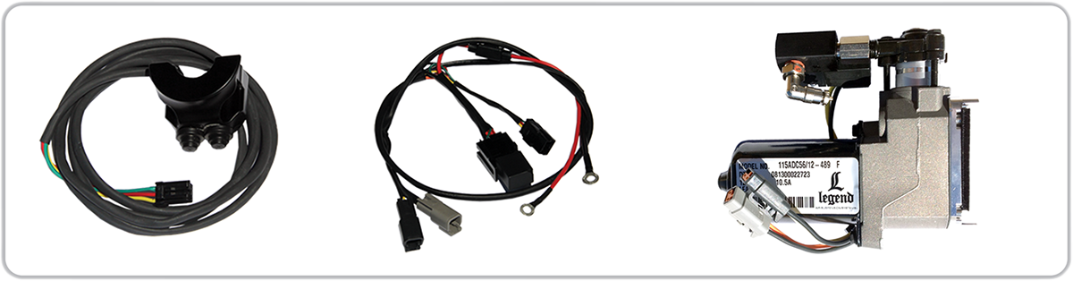 Legend Suspension AIR-A V-Rod Adjustable AIR Suspension - Black - V-Rod