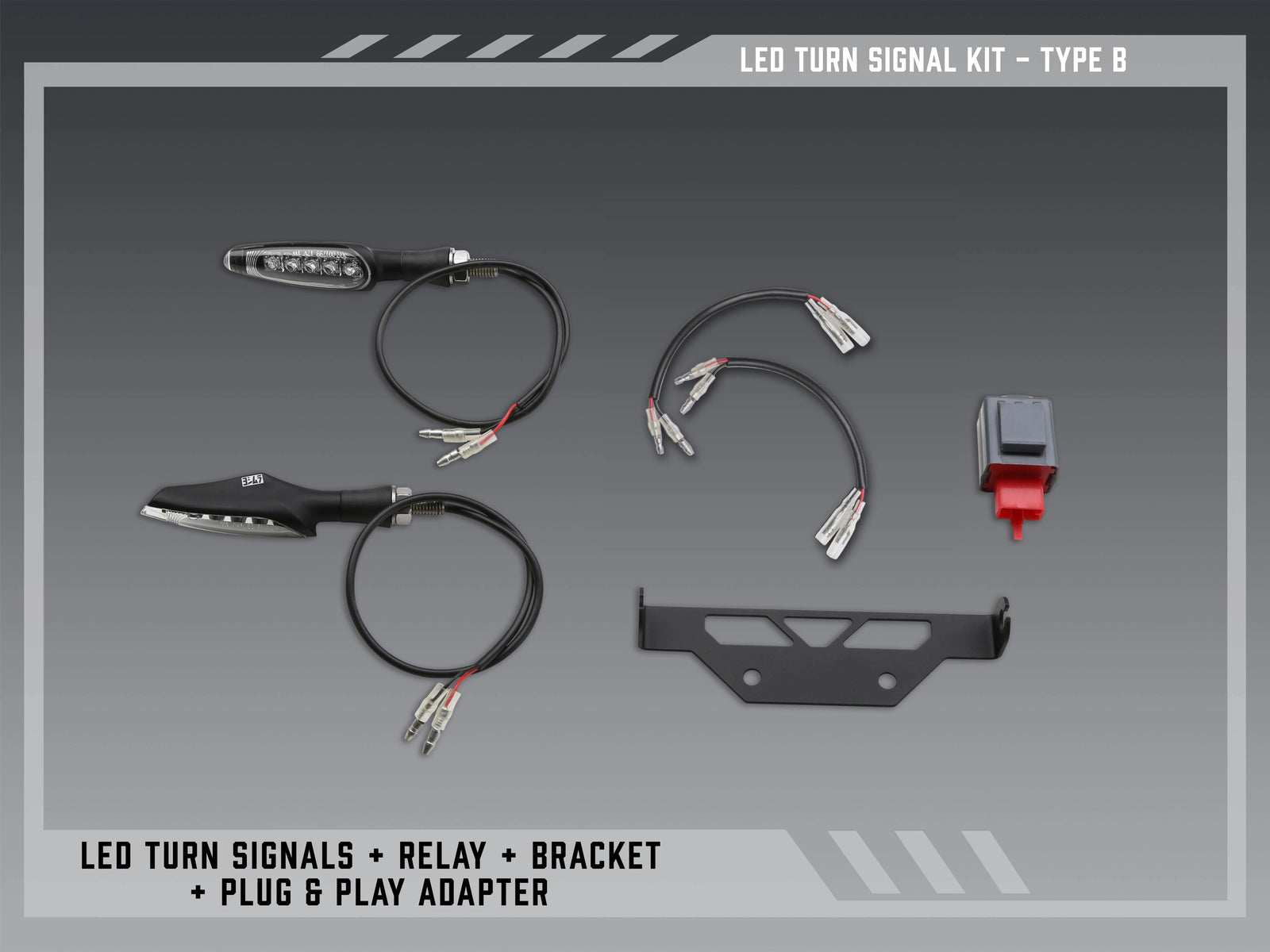 Yoshimura Type B Standard LED Signal Kit For V2 Fender Eliminators