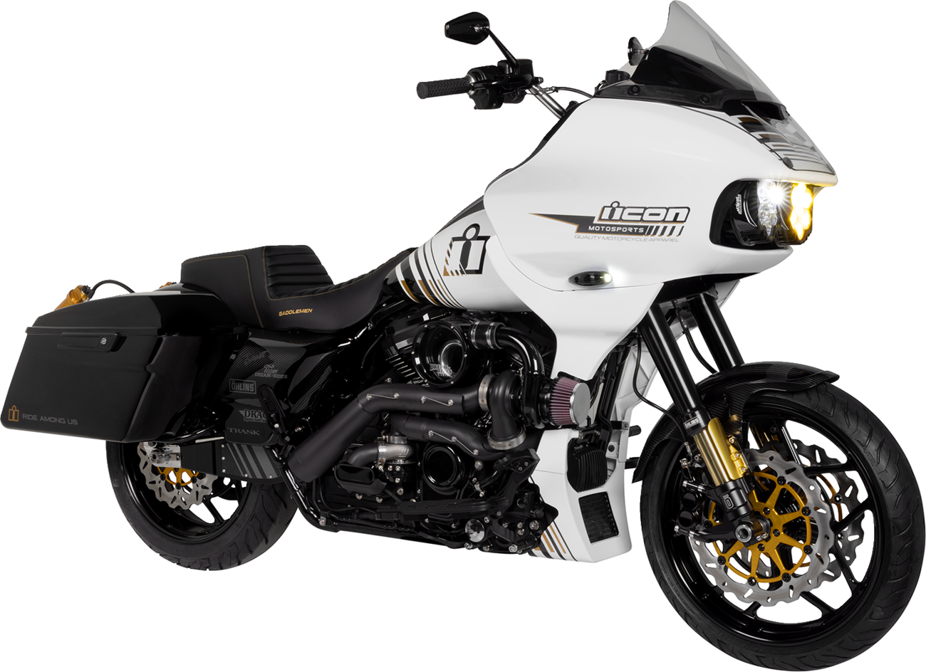 Saddlemen Side Cover - Carbon Fiber/Gloss