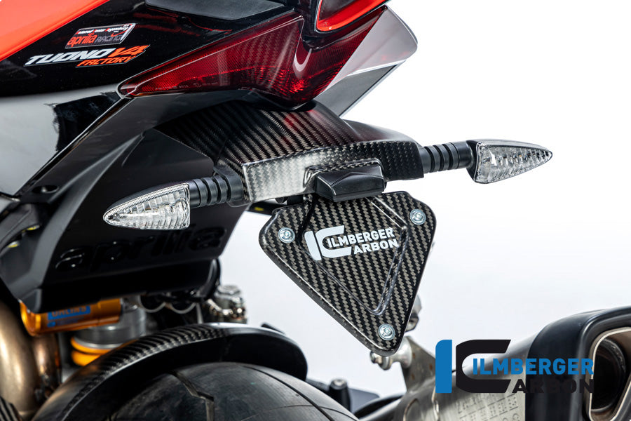Ilmberger Carbon License Plate Holder Aprilia Tuono / RSV4 From 2021 - Matte